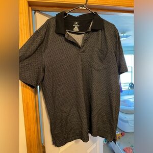 George XL short sleeve collared shirt in dark grey